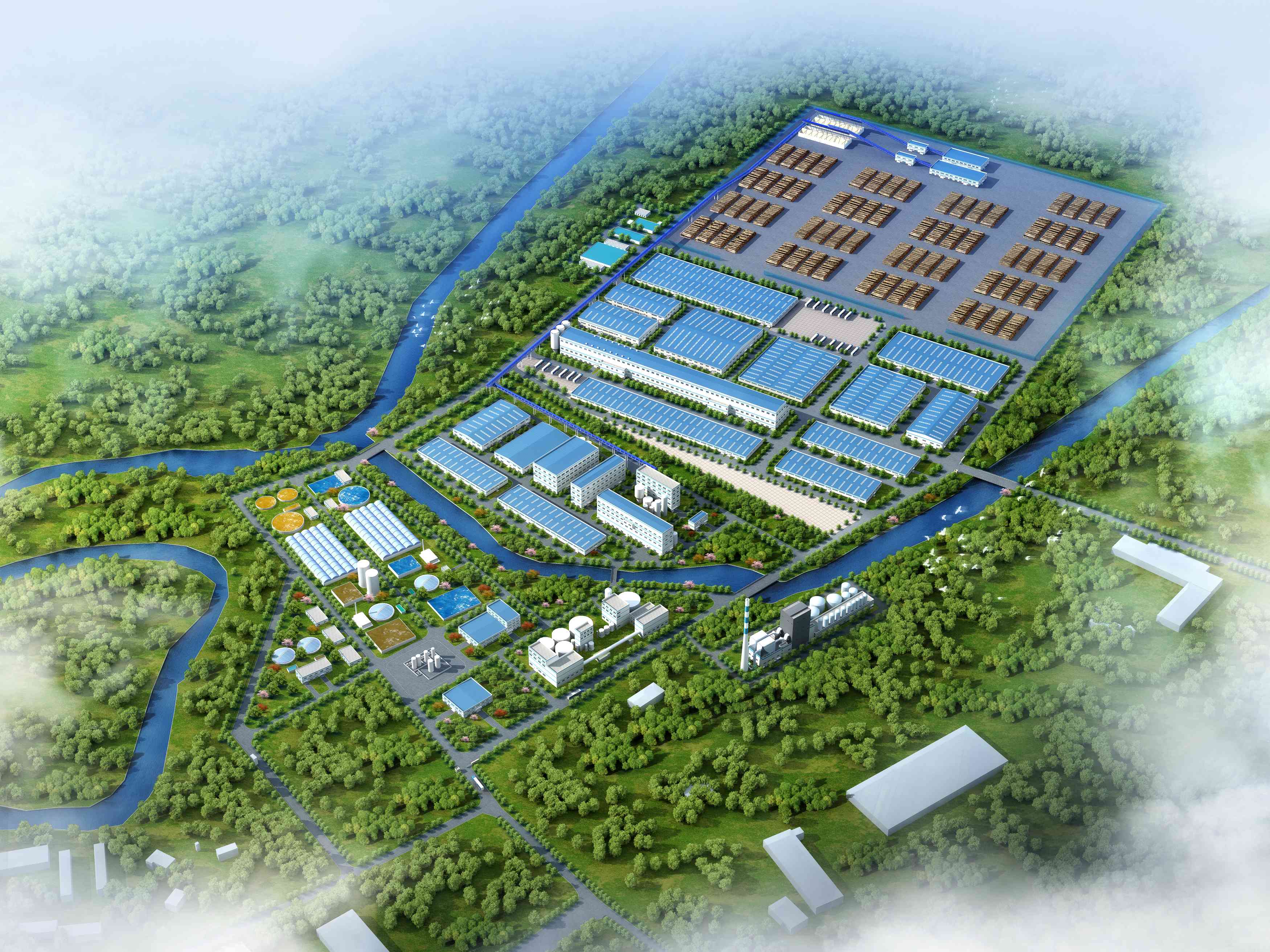 中洋集團尼日利亞大眾工業(yè)園林漿紙一體化項目